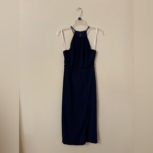 Lulu's Midnight Blue Midi Dress